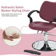 thumbnail image 4 of YRLLENSDAN ,Barber Chairs For Barbershop,Salon Chair for Hair Stylist,Hair Chair dor Hair Stylist dor Home,Adjustable,Suitable dor Ladies and Gentlemen,Burgundy, 4 of 7
