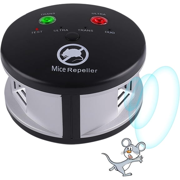 Ultrasonic Rodent Repelent Indoor, Ultrasonic Mice Repelent Plug in Pest Deterrent 360° Control for Rodent, Squirrel Repellent Plug in Deterrent for House, Pest Control for Basement