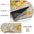thumbnail image 5 of Summer Lemons Area Rugs 5x7 ft in Fruit Basket Old Newspaper Washable Rug Non Slip Indoor Carpet Absorbent Floor Mat for Living Room Bedroom Dining Room, 5 of 9