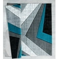 thumbnail image 4 of United Weavers Drachma Rimini Modern Abstract Area Rug, Turquoise, 7'10" x 7'10", 4 of 5