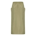 thumbnail image 2 of Vedolay Skirts For Women Women's Floral Print High Waist Flare Vintage Beach Skirt,Khaki L, 2 of 5