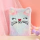 thumbnail image 1 of Diario de gato para niñas de 6, 7 y 8 años, diario secreto de peluche para niños, cuaderno esponjoso de tapa dura para escribir y dibujar, bonitos regalos de papelería afelpados para niñas de 6 a 8, 1 of 8