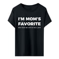 thumbnail image 6 of MEICHEN I'm Mom's Favorite Print Shirt Mother's Day T Shirts for Women Summer Fashion Clothing Tops, 6 of 6