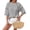 Black #019, variant on Women's Oversized Striped Tops Summer Crew Neck 3/4 Sleeve Loose Fit T-Shirts Casual Drop Shoulder Blouse Shirts, M