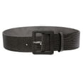 thumbnail image 2 of Women's 2 1/4" Wide High Waist Croco Print Full Grain Leather Fashion Square Belt, 2 of 4