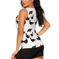 thumbnail image 3 of Xecao Funny Chicken print women's scoop neck, loose-fit workout tank tops for the gym., 3 of 9