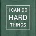 thumbnail image 3 of Instant Message - I Can Do Hard Things - Women's Lightweight French Terry Long Sleeve Shirt, 3 of 6