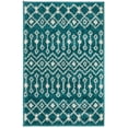 thumbnail image 3 of Unique Loom Tribal Trellis Collection Area Rug - Alaoui (2' x 3' Rectangle Turquoise/Ivory), 3 of 11
