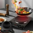thumbnail image 2 of 3500-Watt Induction Hob, 3500W Concave Induction Cooktop with 10 Temperature Levels, Portable Multifunctional Commercial Inductions Cooktop with Lcd Displays, 2 of 10