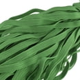thumbnail image 4 of Flat Elastic Band for Sewing 1/4" x 33 Yards Lawn Green Braided Stretch Strap Cord Rope for Wigs Crafts, 4 of 5