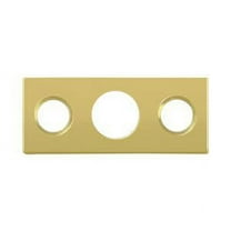 Deltana SP7FBR15 Strike Plate for 7" Flush Bolt; Satin Nickel Finish