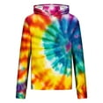 thumbnail image 5 of Xdegoge Men's UV Sun Protection Hoodie Quick-Dry Long Sleeve Performance Tee Face Mask Integrated Tie Dye Print Rash Guard Fishing Athletic Outfits, 5 of 5