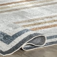 thumbnail image 5 of nuLOOM Alienor SpinClean Striped Machine Washable Area Rug, 2' 6" x 6', Runner, Alienor Multicolor, 5 of 10