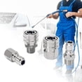 thumbnail image 4 of Pressure Washer Quick Connect 3/8 In Stainless Steel Pressure Washer Adapter Set, 4 of 8