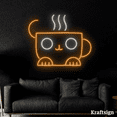 thumbnail image 4 of Craftnamesign Cute Coffee Cup Neon Sign, Coffee Shop Sign, Kid Room Decor, 4 of 4