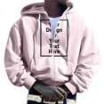 thumbnail image 6 of oqasdz Solid Color Mens Zip Up Hoodie Long Sleeve Full Zip Hooded Sweatshirt Pullover With Pockets Tops Boho Male Dailywear, 6 of 6