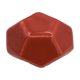 thumbnail image 1 of Perilla de puerta de cerámica con forma de diamante, tirador para cajón, armario, muebles (rojo), 1 of 3