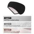thumbnail image 3 of Bandeau Chauffe-Oreilles Double Couche pour Femmes Hommes - Cache-Oreilles d'Hiver pour Temps Froid pour Course Cyclisme, 3 of 7