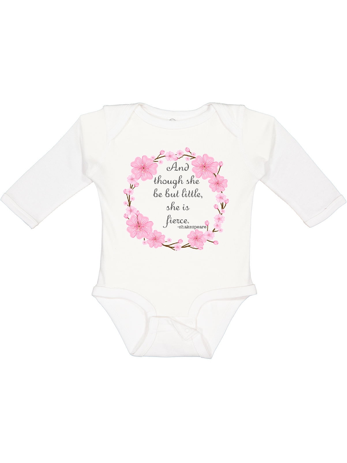 Inktastic And Though She Be but Little She is Fierce Gift Baby Girl