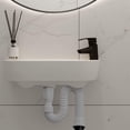 thumbnail image 2 of Sifón para lavabo, sifón que ahorra espacio, desagüe flexible para lavabo, desagüe para fregadero, extensible de 40 a 80 cm, 2 of 5