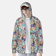 thumbnail image 2 of Balery Colored Casino Chips Sudadera ligera de manga larga con capucha y protección solar UPF 50+ para hombre y mujer, ideal para pesca y running-3X-Large, 2 of 7