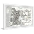 thumbnail image 2 of Marmont Hill Map of the State of Oregon Framed Wall Art, 8" x 12", 2 of 6
