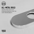 thumbnail image 4 of VIGO 5.5 in. Bathroom Sink Faucet Hole Cover Deck Plate For 1 or 3 Hole in Chrome, 4 of 9