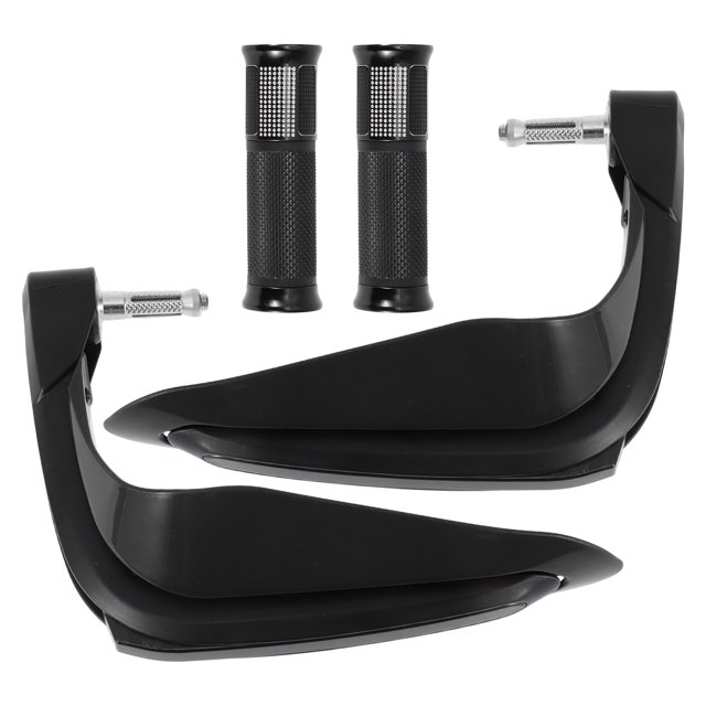 Kit de cubiertas de manillares de motocicleta Unique Bargains 7/8" 22mm 15/16" 24mm, agarres de manillar de aleación de aluminio y goma, color negro