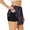 Black, variant on Xecao Flowers And Humming Bird for Double-layer Running Short for Women, Perfect for Gym, Tennis, and More, Featuring a Convenient Pocket-X-Large