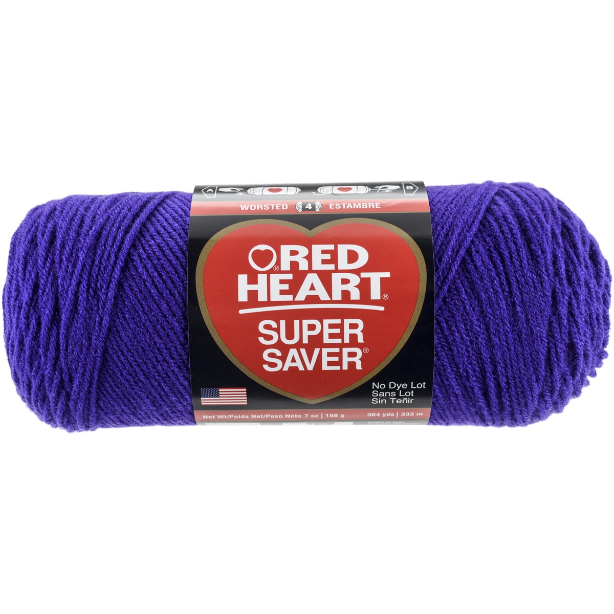 Multipack of 6 - Red Heart Super Saver Yarn-Amethyst