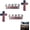2pcs, variant on BARMOTU Blessed Jesus Edition Cross Emblem Metal Badge, Raised Letter 3D Chrome Christian American Flag Car Emblem for Truck SUV, Christian car Accessories