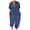 Dark Blue, variant on TKYCMSUAKI Denim Jumpsuit for Women Oversize Short Sleeve Jean Rompers Loose Button Downs Baggy One Piece Jumpsuit Cozy Blue Jumpsuit
