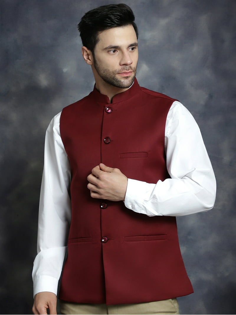formal dress with nehru jacket Nehru Coat Dress | Alquema main image 0