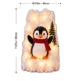 thumbnail image 3 of Penguin Christmas Stair Snow Decor, Lighted Banister Display with Warm Glow, Adjustable Holiday Staircase Decorations for Indoor Railing Hallway, 3 of 8