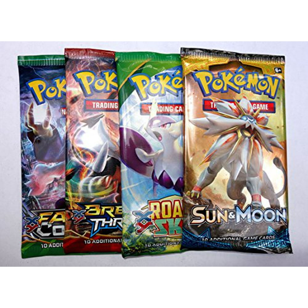Pokemon assorted boosters 4 packs