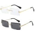 thumbnail image 1 of Lentes De Sol Unisex Retro Vintage Sin Marco Rimless Levamdar  LRWJ277-3, 1 of 4