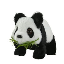 LICHENGTAI Electric Panda Plush Toy Make Sounds Panda Toy Walking Panda Plush Doll Sound Toy Electric Animal Moving Panda Interactive Toy for Kids Children Baby Companion Toys Festival Gifts Type 2