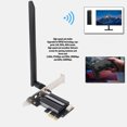thumbnail image 4 of WiFi Card for PC, 4174Mbps PCIe WiFi Card, 3 Band  5.2 Wireless Adapter with High Speed for W 10 11 for Linux, 4 of 7