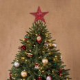 thumbnail image 3 of Christmas Tree Star Topper, 10 Inch Xmas Tree Topper Star Christmas Decoration Glittered Tree-top Star for Christmas Tree Ornament Indoor Party Home Decoration, 3 of 7