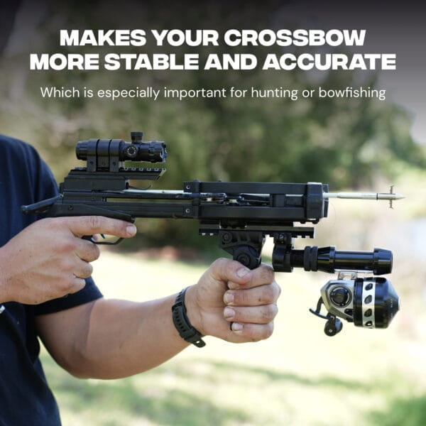 Ballista Folding Vertical Foregrip for Crossbow Nylon Handle Grip Picatinny Weaver 20mm Rail