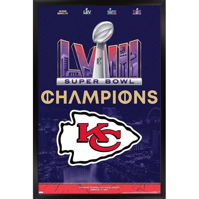 NFL Kansas City Chiefs - Logo de l'équipe du Super Bowl LVIII