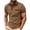Brown, variant on Men's Dress Shirts with Pocket Pullover Button Closure Short Sleeve Henley Tops for Business Casual Wear Spring Summer Casual Outfits