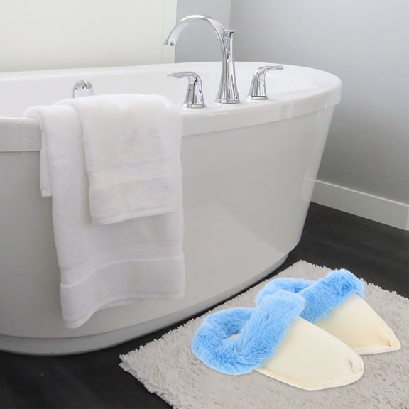 Mobestech 1Pair Soft Cushioned Sky Blue Clog Liners for Cozy Cold Weather Wear