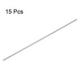 thumbnail image 3 of Uxcell 15 Packs 1.5mm x 100mm High Speed Steel (HSS) Round Rod Lathe Bar Stock DIY Tool, 3 of 5