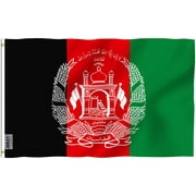 Anley Fly Breeze 3 x 5 pieds Drapeau Afghanistan – Drapeaux de la République islamique d'Afghanistan Polyester avec œillets en laiton 0,9 x 1,5 m