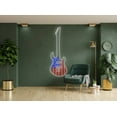 thumbnail image 2 of Glowneon USA Flag Guitar Neon Sign, Music Studio Wall Art LED Decor, 2 of 4