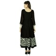 thumbnail image 4 of Phagun Kurta Femme Ethnique Designer Floral Rayonne Kurti Décontractée Tunique Robe, 4 of 4