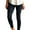 Black, variant on Women's High-Waisted Stretchy Moto Jeggings Slim Fit, Comfortable, Stylish Biker Pants for Casual Wear