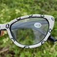 thumbnail image 5 of Fashion Cat Eye Women Rhinestone Reading Glasses Red bling Diamond Reader Ladies Diamond Party Eyewear, 5 of 5