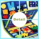 thumbnail image 3 of Busy Board Sensory Toy Set For Autisms Dinosaur Theme Undersea Theme 26 Letters Learning Activities Motor Skills Travel Toy Maximum Activity, 3 of 9